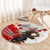 Moose Hunting Round Carpet Canada Maple Leaf