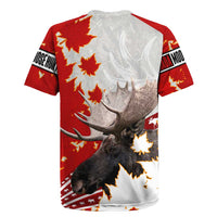 Moose Hunting Rugby Jersey Canada Maple Leaf