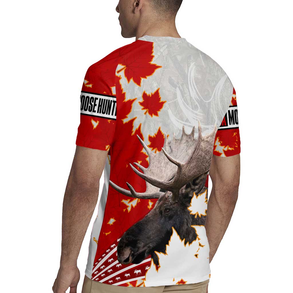 Moose Hunting Rugby Jersey Canada Maple Leaf