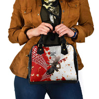 Moose Hunting Shoulder Handbag Canada Maple Leaf