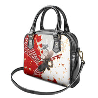 Moose Hunting Shoulder Handbag Canada Maple Leaf