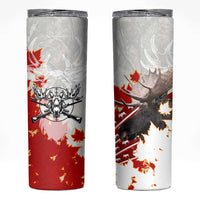 Moose Hunting Skinny Tumbler Canada Maple Leaf