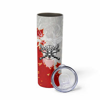 Moose Hunting Skinny Tumbler Canada Maple Leaf