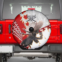 Moose Hunting Spare Tire Cover Canada Maple Leaf