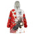Moose Hunting Wearable Blanket Hoodie Canada Maple Leaf