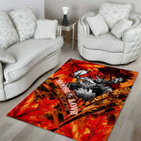 Moose Love Area Rug Maple Leaf Autumn Passion