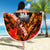 Moose Love Beach Blanket Maple Leaf Autumn Passion