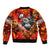 Personalized Moose Love Bomber Jacket Maple Leaf Autumn Passion