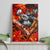 Moose Love Canvas Wall Art Maple Leaf Autumn Passion