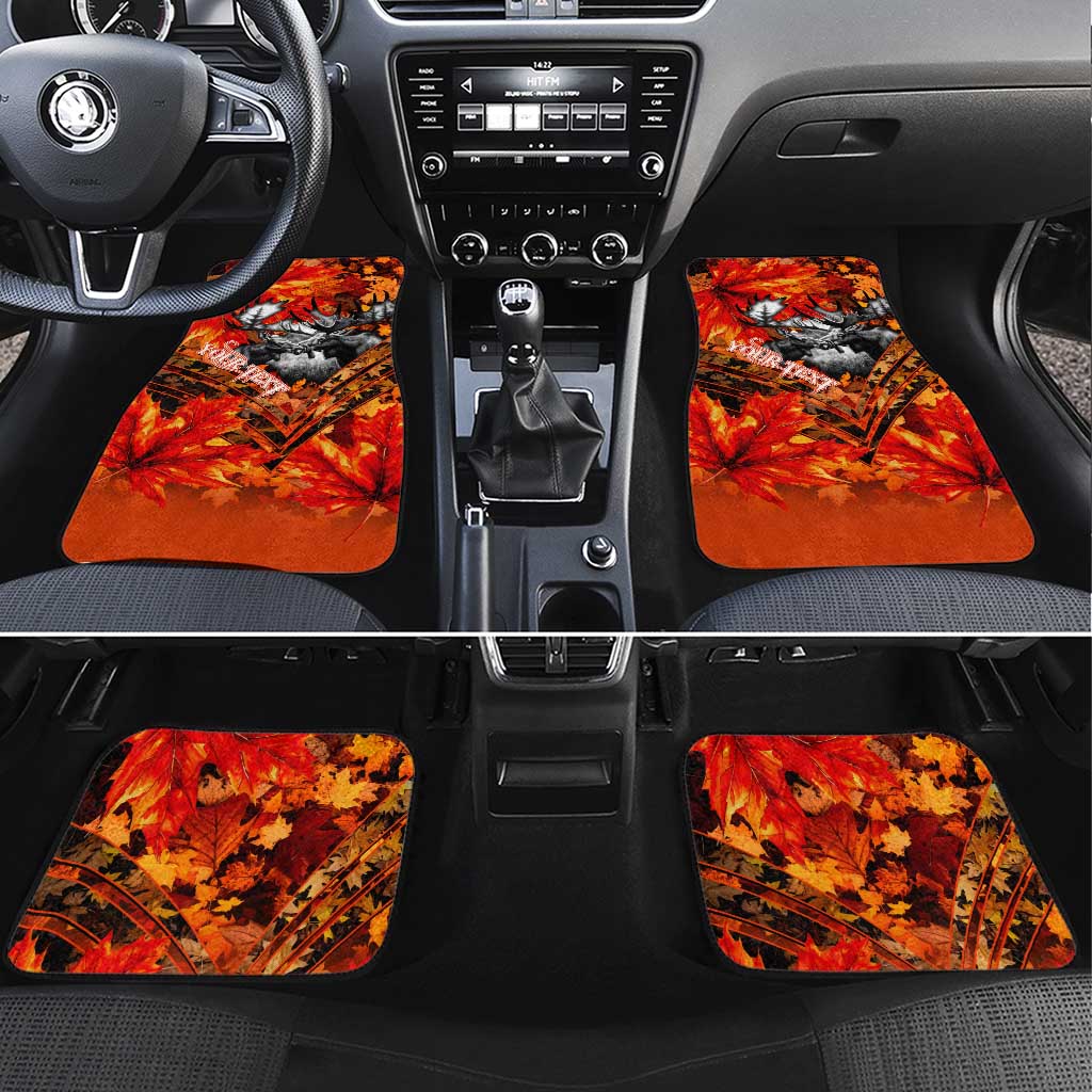 Moose Love Car Mats Maple Leaf Autumn Passion