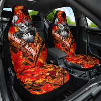 Moose Love Car Seat Cover Maple Leaf Autumn Passion