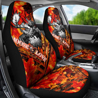 Moose Love Car Seat Cover Maple Leaf Autumn Passion