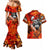 Personalized Moose Love Couples Matching Mermaid Dress and Hawaiian Shirt Maple Leaf Autumn Passion