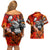 Personalized Moose Love Couples Matching Off Shoulder Short Dress and Hawaiian Shirt Maple Leaf Autumn Passion