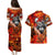 Personalized Moose Love Couples Matching Puletasi and Hawaiian Shirt Maple Leaf Autumn Passion