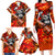 Personalized Moose Love Family Matching Long Sleeve Bodycon Dress and Hawaiian Shirt Maple Leaf Autumn Passion