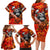 Personalized Moose Love Family Matching Long Sleeve Bodycon Dress and Hawaiian Shirt Maple Leaf Autumn Passion