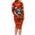 Personalized Moose Love Family Matching Long Sleeve Bodycon Dress and Hawaiian Shirt Maple Leaf Autumn Passion