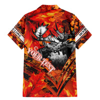 Personalized Moose Love Family Matching Mermaid Dress and Hawaiian Shirt Maple Leaf Autumn Passion