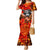 Personalized Moose Love Family Matching Mermaid Dress and Hawaiian Shirt Maple Leaf Autumn Passion