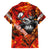 Personalized Moose Love Family Matching Off The Shoulder Long Sleeve Dress and Hawaiian Shirt Maple Leaf Autumn Passion