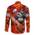 Personalized Moose Love Family Matching Off The Shoulder Long Sleeve Dress and Hawaiian Shirt Maple Leaf Autumn Passion