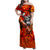 Personalized Moose Love Family Matching Off Shoulder Maxi Dress and Hawaiian Shirt Maple Leaf Autumn Passion