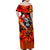Personalized Moose Love Family Matching Off Shoulder Maxi Dress and Hawaiian Shirt Maple Leaf Autumn Passion
