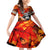 Personalized Moose Love Family Matching Off Shoulder Short Dress and Hawaiian Shirt Maple Leaf Autumn Passion