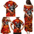 Personalized Moose Love Family Matching Puletasi and Hawaiian Shirt Maple Leaf Autumn Passion