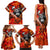 Personalized Moose Love Family Matching Tank Maxi Dress and Hawaiian Shirt Maple Leaf Autumn Passion