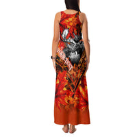 Personalized Moose Love Family Matching Tank Maxi Dress and Hawaiian Shirt Maple Leaf Autumn Passion
