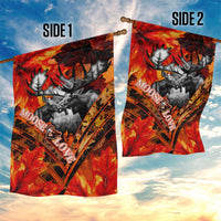 Moose Love Garden Flag Maple Leaf Autumn Passion