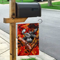 Moose Love Garden Flag Maple Leaf Autumn Passion