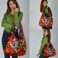 Moose Love Grocery Bag Maple Leaf Autumn Passion