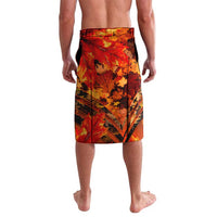 Personalized Moose Love Lavalava Maple Leaf Autumn Passion