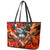 Moose Love Leather Tote Bag Maple Leaf Autumn Passion