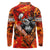 Personalized Moose Love Long Sleeve Polo Shirt Maple Leaf Autumn Passion