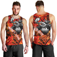 Personalized Moose Love Men Tank Top Maple Leaf Autumn Passion