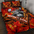 Moose Love Quilt Bed Set Maple Leaf Autumn Passion