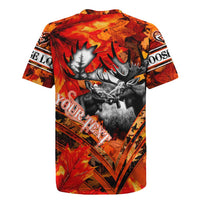 Personalized Moose Love Rugby Jersey Maple Leaf Autumn Passion