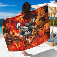 Moose Love Sarong Maple Leaf Autumn Passion