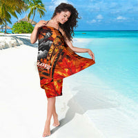 Moose Love Sarong Maple Leaf Autumn Passion