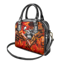 Moose Love Shoulder Handbag Maple Leaf Autumn Passion