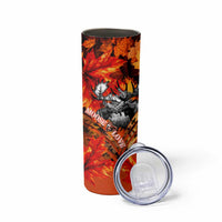 Moose Love Skinny Tumbler Maple Leaf Autumn Passion