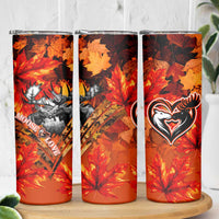 Moose Love Skinny Tumbler Maple Leaf Autumn Passion