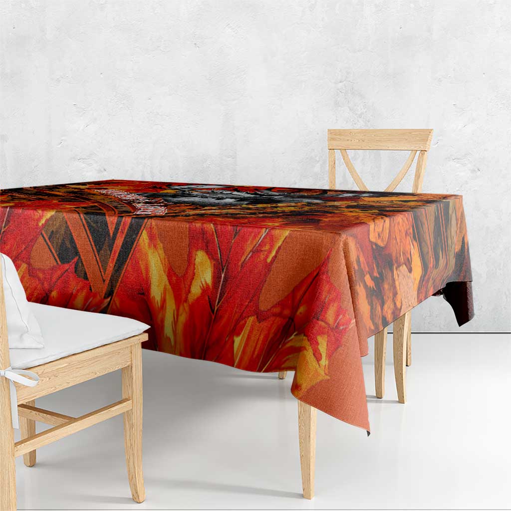 Moose Love Tablecloth Maple Leaf Autumn Passion