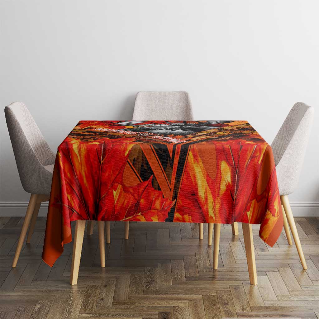 Moose Love Tablecloth Maple Leaf Autumn Passion