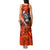Personalized Moose Love Tank Maxi Dress Maple Leaf Autumn Passion