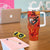 Moose Love Tumbler With Handle Maple Leaf Autumn Passion